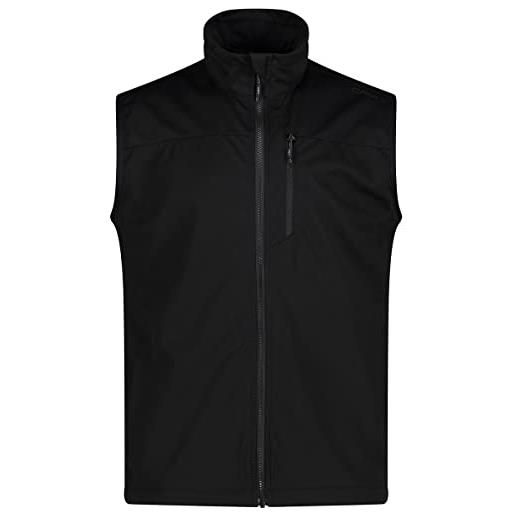 CMP - gilet in light softshell da uomo, nero, 60