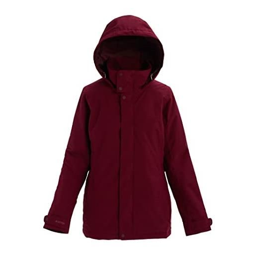 Burton jet set giacca da snowboard, donna, true black heather, xl