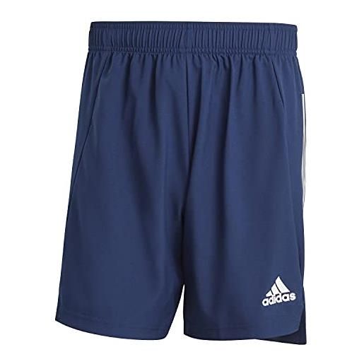 Adidas condivo 21 primeblue, pantaloncini da calcio uomo, squadra blu navy/bianco, s