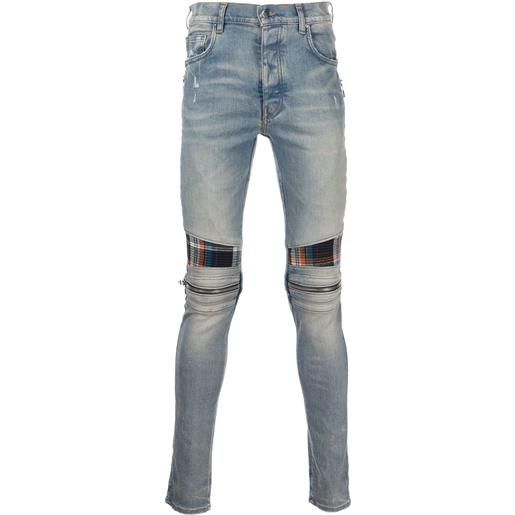 AMIRI jeans skinny con inserti - arancione