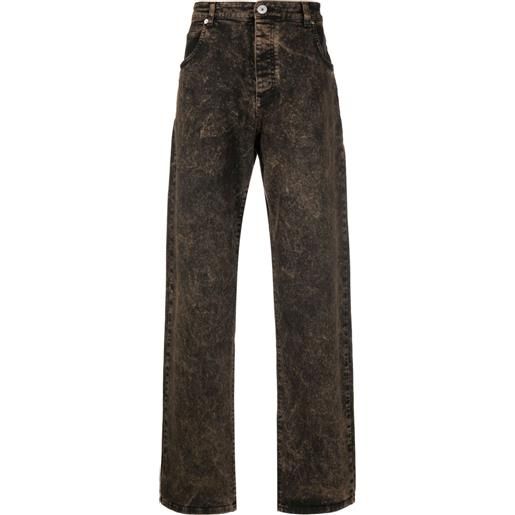 Balmain jeans con effetto vissuto - nero