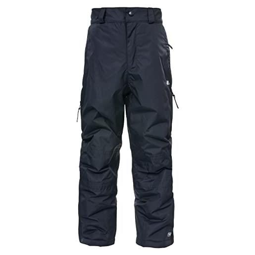 Trespass - pantaloni da sci, modello da uomo, uomo, marvelous, black, 9 anni