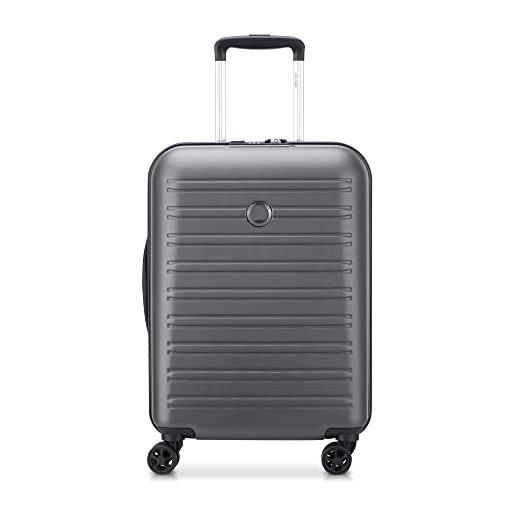 DELSEY PARIS - segur 2.0 -bagaglio a mano rigido sottile - 55 x 40 x 20 cm - 35 litri - grigio