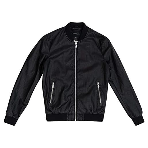 Gianni Lupo gl9523 giacca effetto pelle, black, xxl uomo