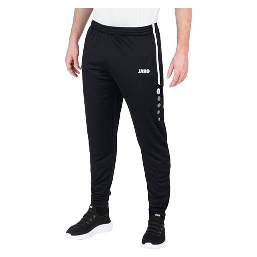 Jako trainingshose active pantaloni, uomo, nero, m