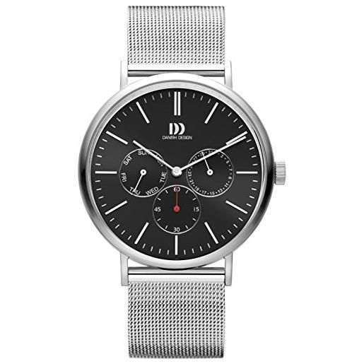 Danish Design orologio multi-quadrante quarzo uomo con cinturino in acciaio inox iq63q1233