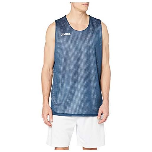Joma camiseta reversible aro blanco s/m, maglietta uomo, blu (marino)
