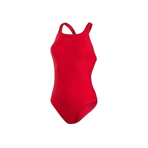 Speedo eco endurance+ medalist, costume intero donna, rosso (red), 50/40