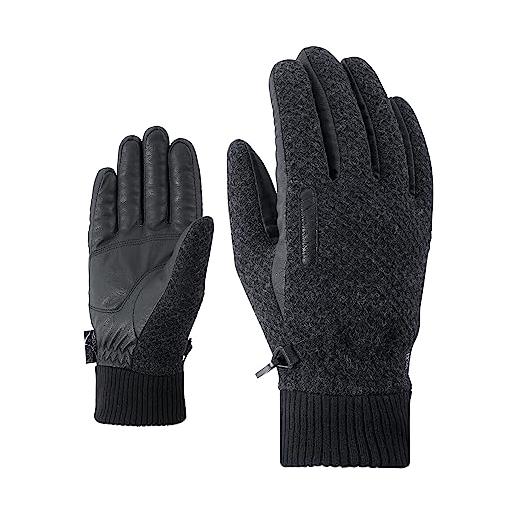 Ziener iruk aw glove - guanti multiuso per il tempo libero, colore: melange scuro, 10