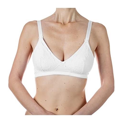 Chicco reggiseno allattamento in cotone, taglia 5c, bianco