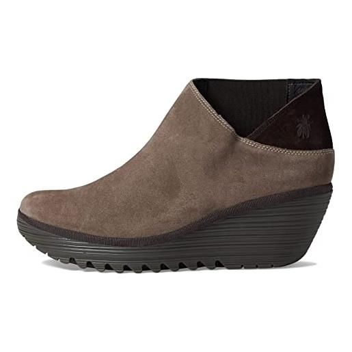 Fly London yego400, stivali chelsea donna, taupe expresso, 36 eu