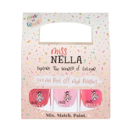 Miss nella pink glitter attack- miss nella scatola da 3 smalti, senza odori, a base d'acqua. Il nostro smalto per unghie è sicuro e divertente!