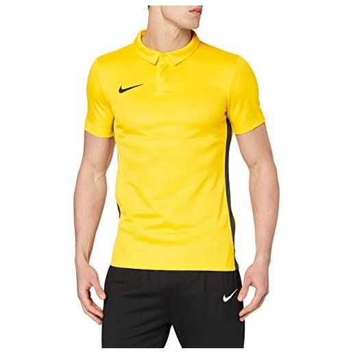 Nike academy18, polo uomo, tour yellow/anthracite/(black), s