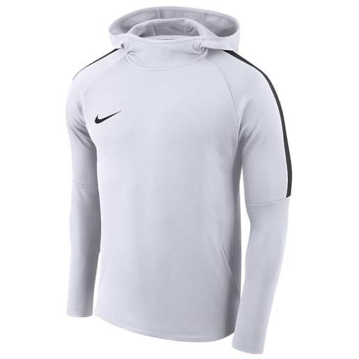 Nike dry acdmy18 po felpa con cappuccio, felpa con cappuccio uomo, bianco (white/black/white/black), xxl