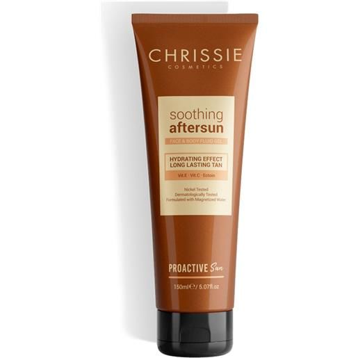 Chrissie Sole chrissie cosmetics proactive sun - fluido gel doposole viso e corpo, 150ml