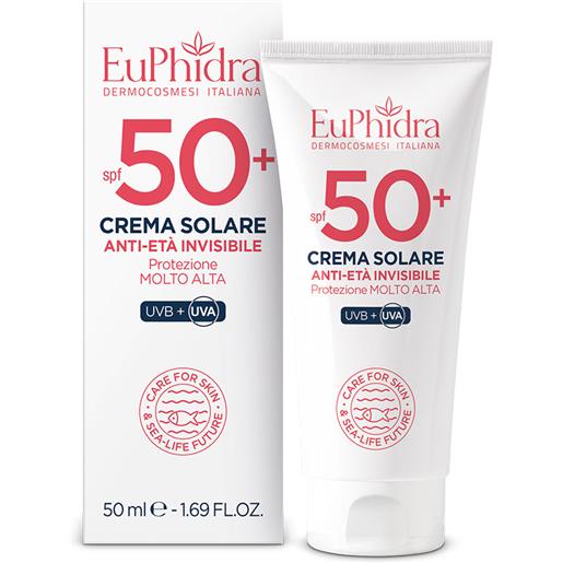 Euphidra crema solare anti-età invisibile spf50+ 50ml solare viso alta prot. 