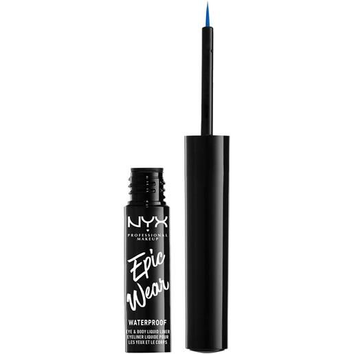 Nyx Professional MakeUp epic wear waterproof eye & body liquid liner eyeliner sapphire