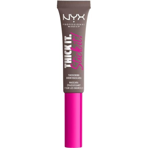 Nyx Professional MakeUp thick it. Stick it!Thickening brow mascara gel e mascara sopracciglia 05 cool ash brown