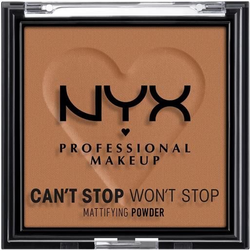 Nyx Professional MakeUp can't stop won't stop mattifying powder cipria compatta 08 mocha