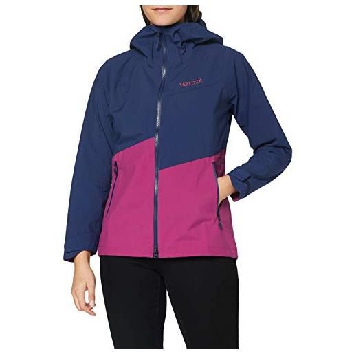 Marmot evodry clouds rest, giacca donna, navy/rosa selvatica, xs