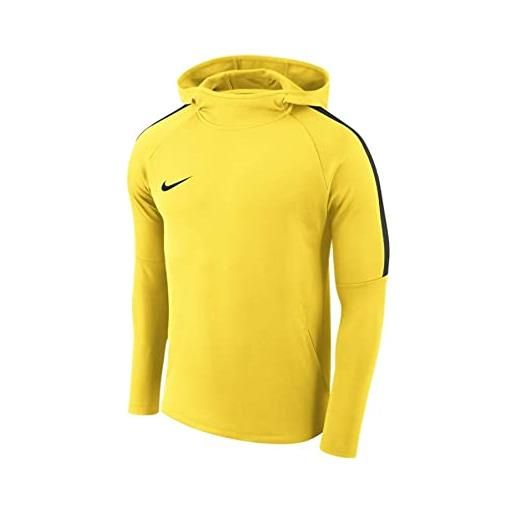 Nike felpa con cappuccio e dry academy 18, ragazzo, aj0109-361, light green spark/pine green/white, xl