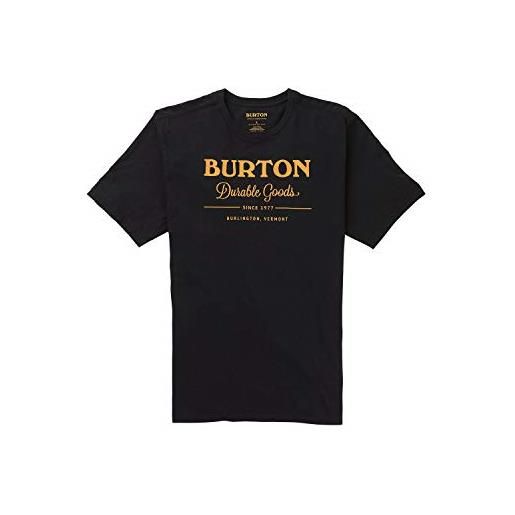 Burton durable goods, maglia a maniche corte uomo, gray heather, xs