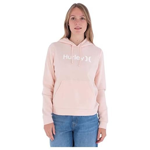 Hurley oao seasonal hoodie maglia di tuta, barriera corallina, xs donna