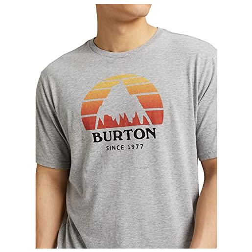 Burton underhill maglia a maniche corte, uomo, gray heather, xs