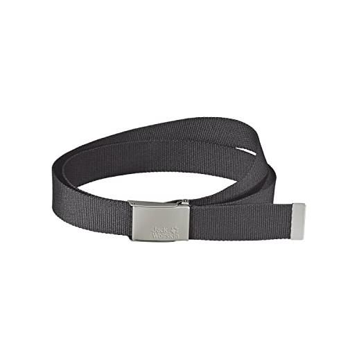 Jack Wolfskin cintura webbing belt wide, nero (black), taglia unica