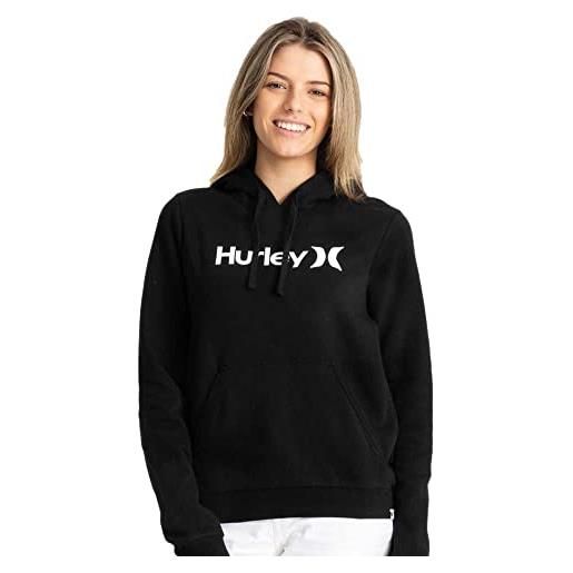 Hurley w oao core hoodie, felpa donna, grigio scuro mélange, s