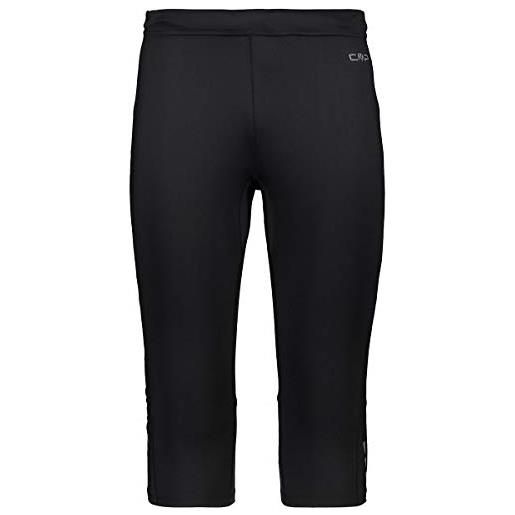 CMP - pantaloni a ¾ elasticizzati da uomo, nero-asphalt, 48