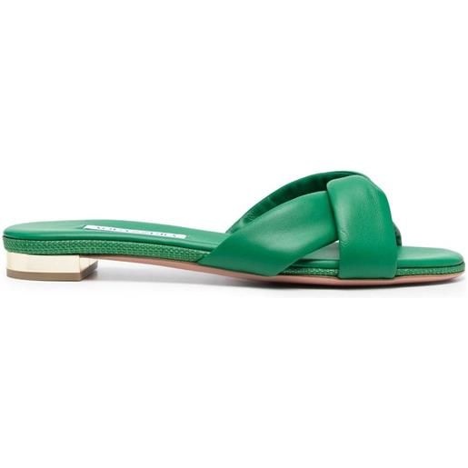 Aquazzura sandali olie 25mm in pelle - verde