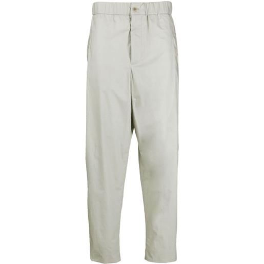Giorgio Armani pantaloni con vita elasticizzata - grigio