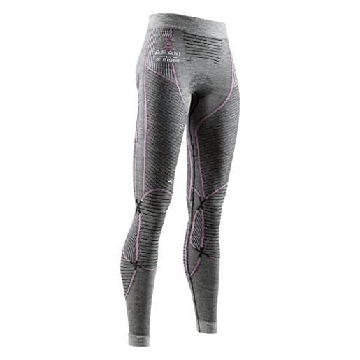 X-Bionic apani 4.0 merino, pantaloni funzionali donna, black/grey/turquoise, xs