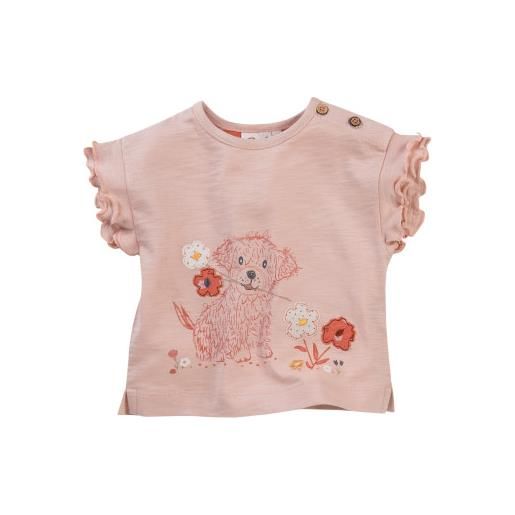 People Wear Organic t-shirt baby in cotone biologico dog - col. Rosa cipria