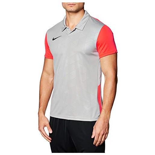 Nike trophy iv maglia maglia da uomo, uomo, pewter grey/bright crimson/bla, s