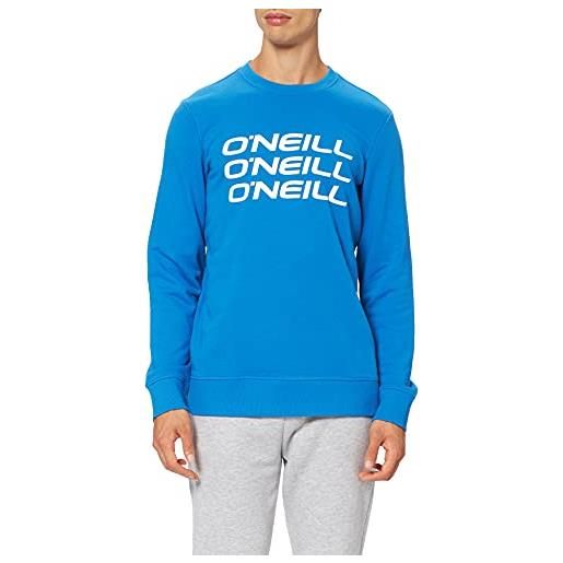 O'NEILL triple stack crew sweatshirt crewshirt, t-shirt uomo, blu victoria, xxl