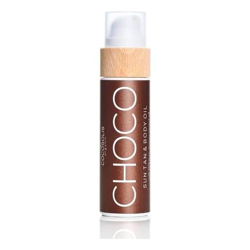 COCOSOLIS choco-acceleratore abbronzante biologico con vitamina e e per rapida abbronzatura intensa-amplificatore di abbronzatura per un'abbronzatura intensa-lozione nutriente 110 ml