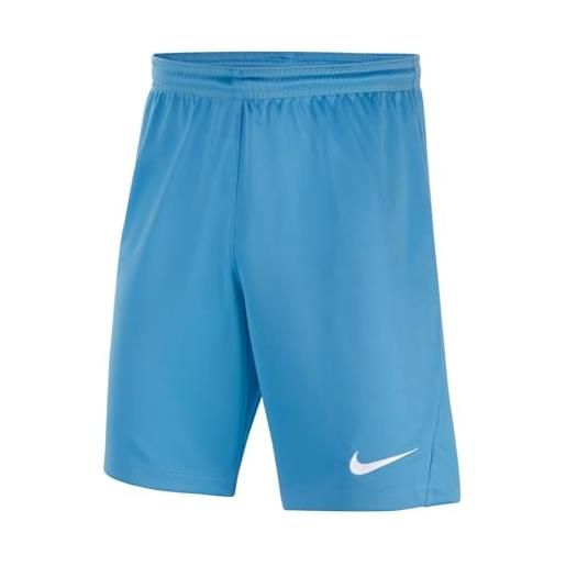 Nike park iii, pantaloncini da calcio unisex bambini e ragazzi, università blu/bianco, 10-12 anni