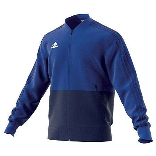 adidas condivo 18 jacket youth, giacca unisex bambini, (azzurro/blu scuro/bianco), 11-12 anni