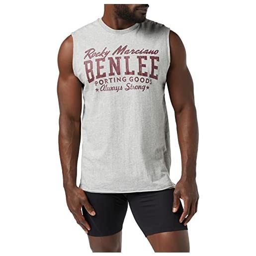 Benlee rocky marciano - maglietta smanicata da uomo lastarza, grigio (grigio pietra), s