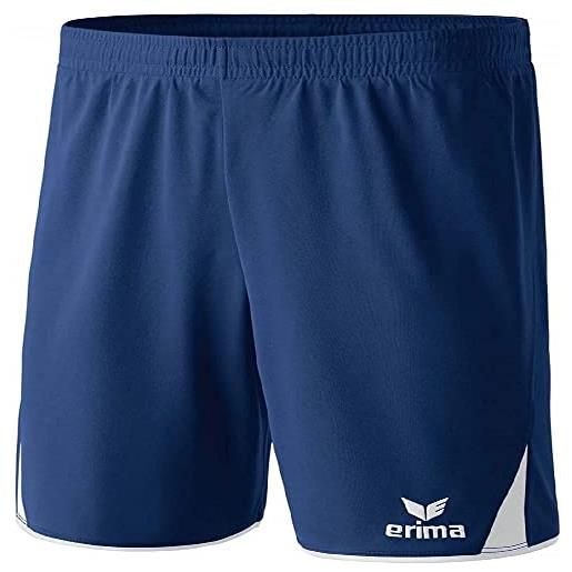 Erima, pantaloni corti da calcio 5-cubes, blu (new navy/weiß), xl