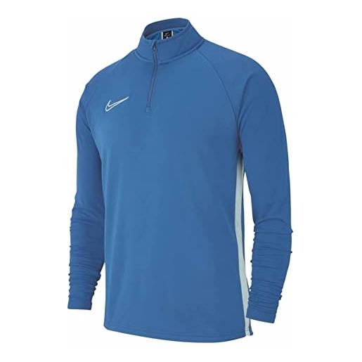 Nike academy 19 drill top, maglia manica lunga da calcio uomo, antracite nero bianco, m