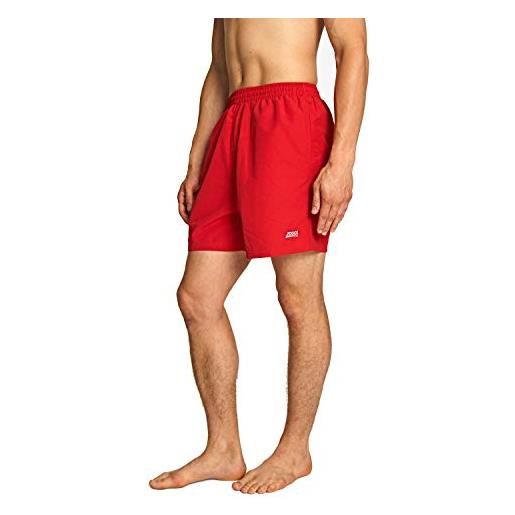 Zoggs penrith 17 pantaloncini da bagno, uomo, rosso, 46