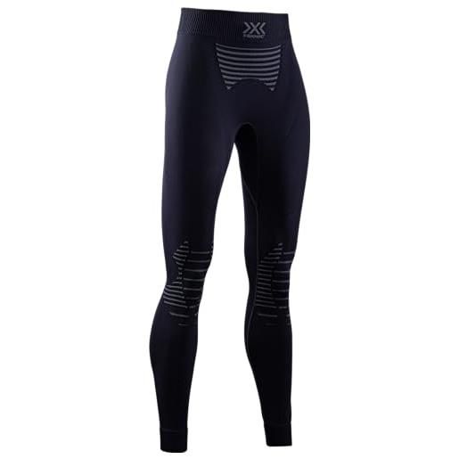 X-Bionic invent 4.0 - pantaloni termici da corsa a compressione donna - alte prestazioni per running, sci, ciclismo, fitness, e sport invernali - nero, m