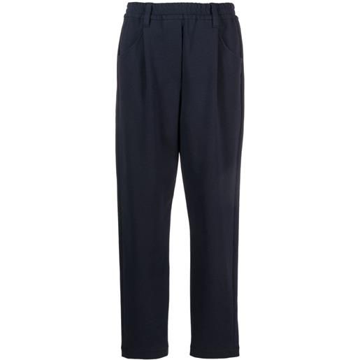 Brunello Cucinelli pantaloni con vita elasticizzata - blu