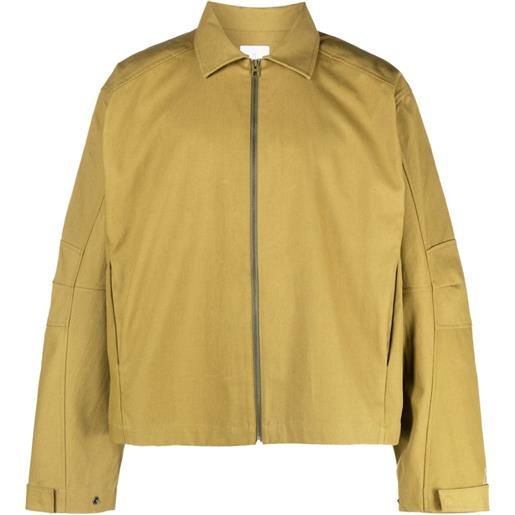 ROA giacca-camicia con zip - verde
