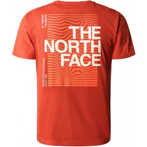 The North Face m foundat grph rusted bronze t-shirt m/m arancio stamp retr uomo