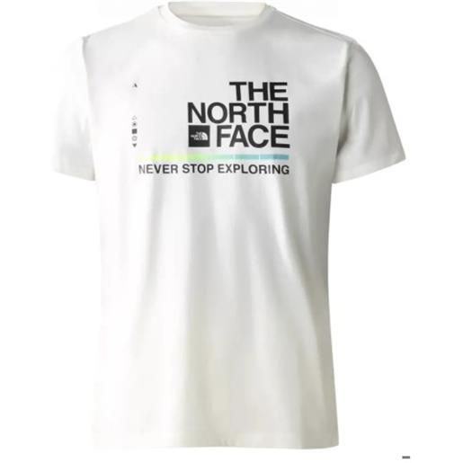 The North Face m foundation graph gardenia white t-shirt m/m bianca stampa uomo