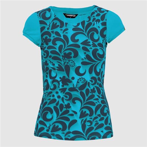 Karpos loma print w jersy blue atoll/sky captain t-shirt m/m fant donna